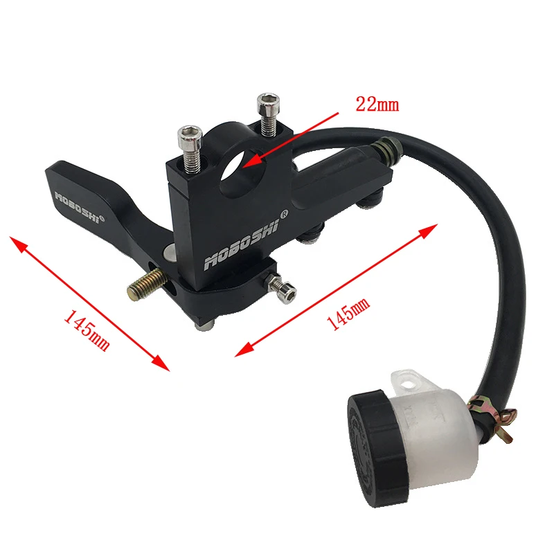 Motorcycle Universal 22mm Clutch Thumb Brake Lever Kit Rear Master Pump Cylinder Handle Brake Modification Parts