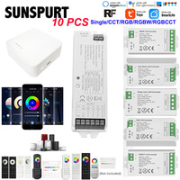 1-10 pcs. 2.4G Controller WiFi RF Remote Control Wireless LED Dimmer 4 OR 8 Zone Strip Smart LED 5050 DIM RGBW RGB RGBWW ct RGB+