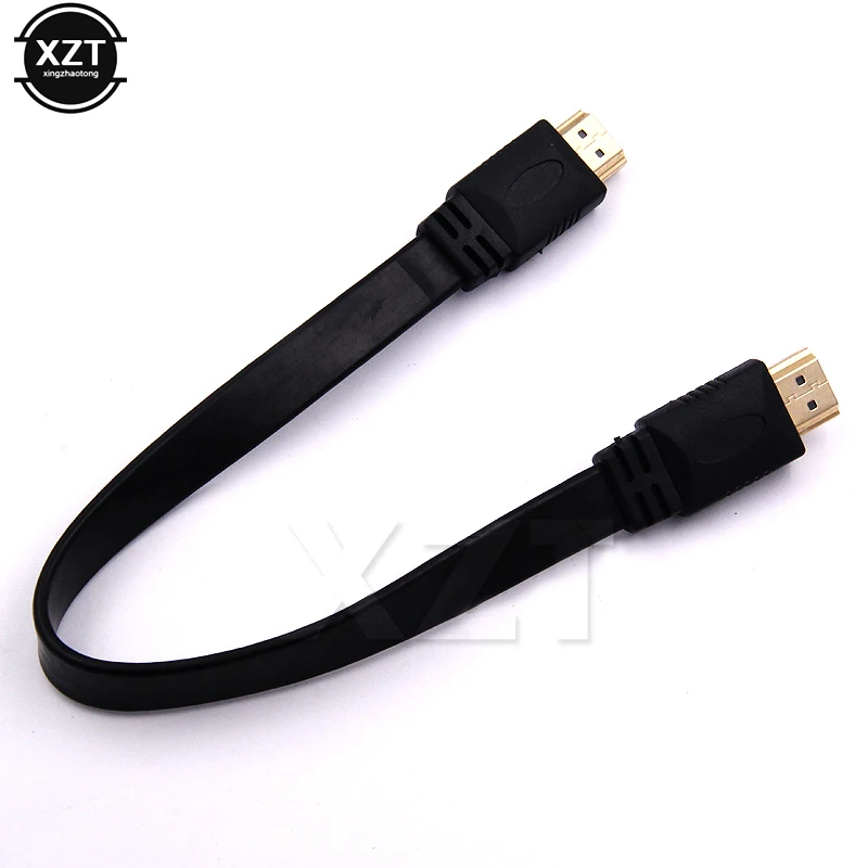 

Flat HDMI-compatible Cable High speed 4k 1080P 3D gold plated for HDTV XBOX PS3/4 Projector computer