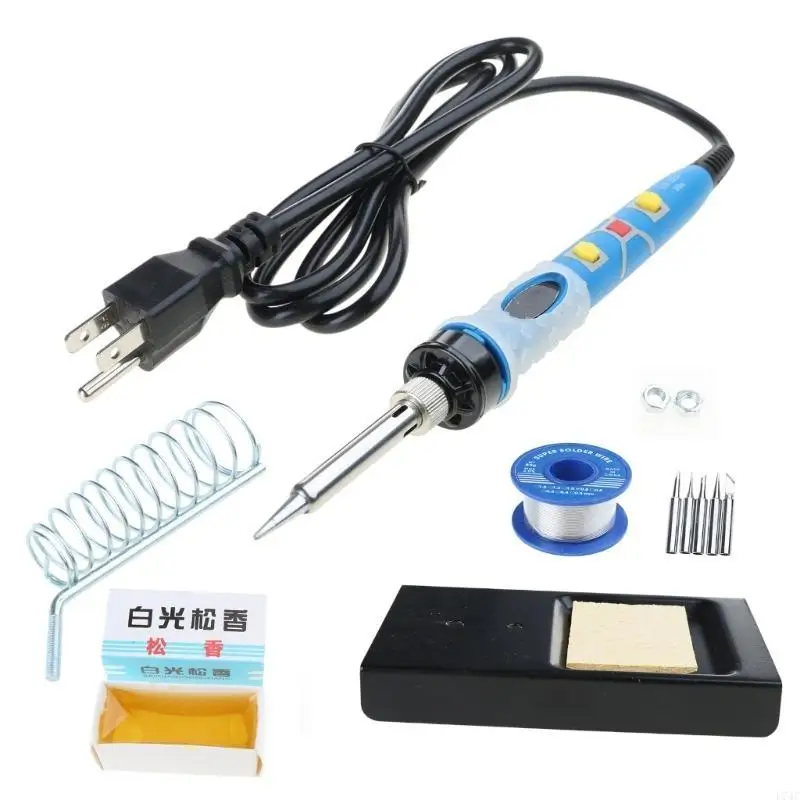 

L74C 80W Digital Soldering Iron Adjustable Temperature Controlled for Metal Jewelry Electric Repairing DIY Heat-resistant