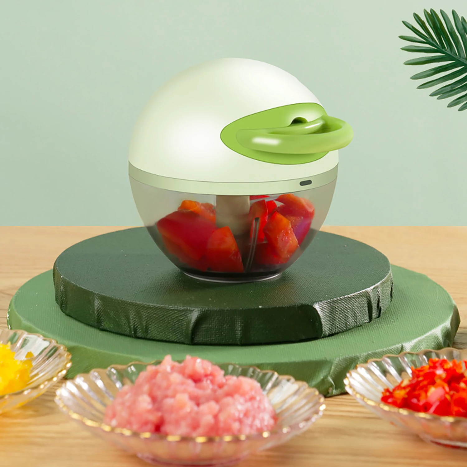 Mini manuelle Fleischwolf Knoblauch Chopper drehen Knoblauch presse Brecher Gemüse Zwiebel schneider Küche Koch zubehör