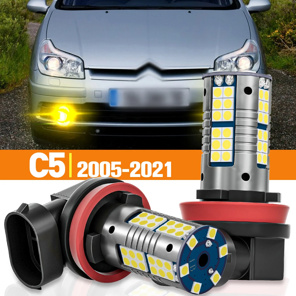 

2pcs LED Fog Light For Citroen C5 C5 Aircross 2005 2006 2008 2009 2010 2011 2012 2013 2014 2018 2019 Accessories Canbus Lamp