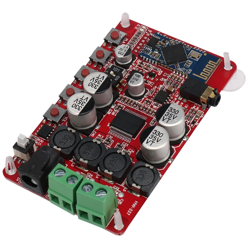

T06C-TDA7492P 50W+50W Digital Amplifier Board Wireless Bluetooth Audio Receiver Amplifier Board Module Power Supply 8-25V