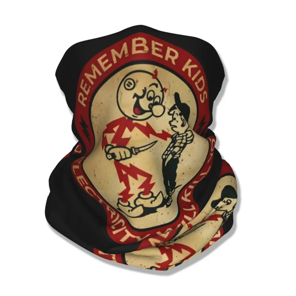 

Electricity Will Kill You Kids Remember Kids Bandana Neck Cover Printed Face Scarf Warm Headband Running Unisex Adult Winter