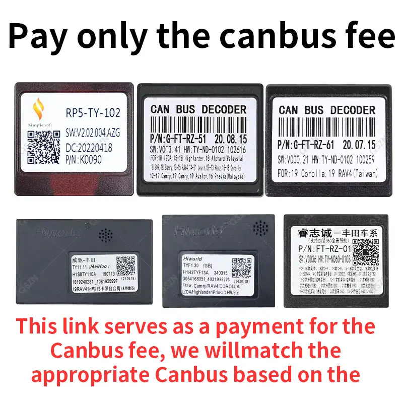 

Pay only the canbus fee