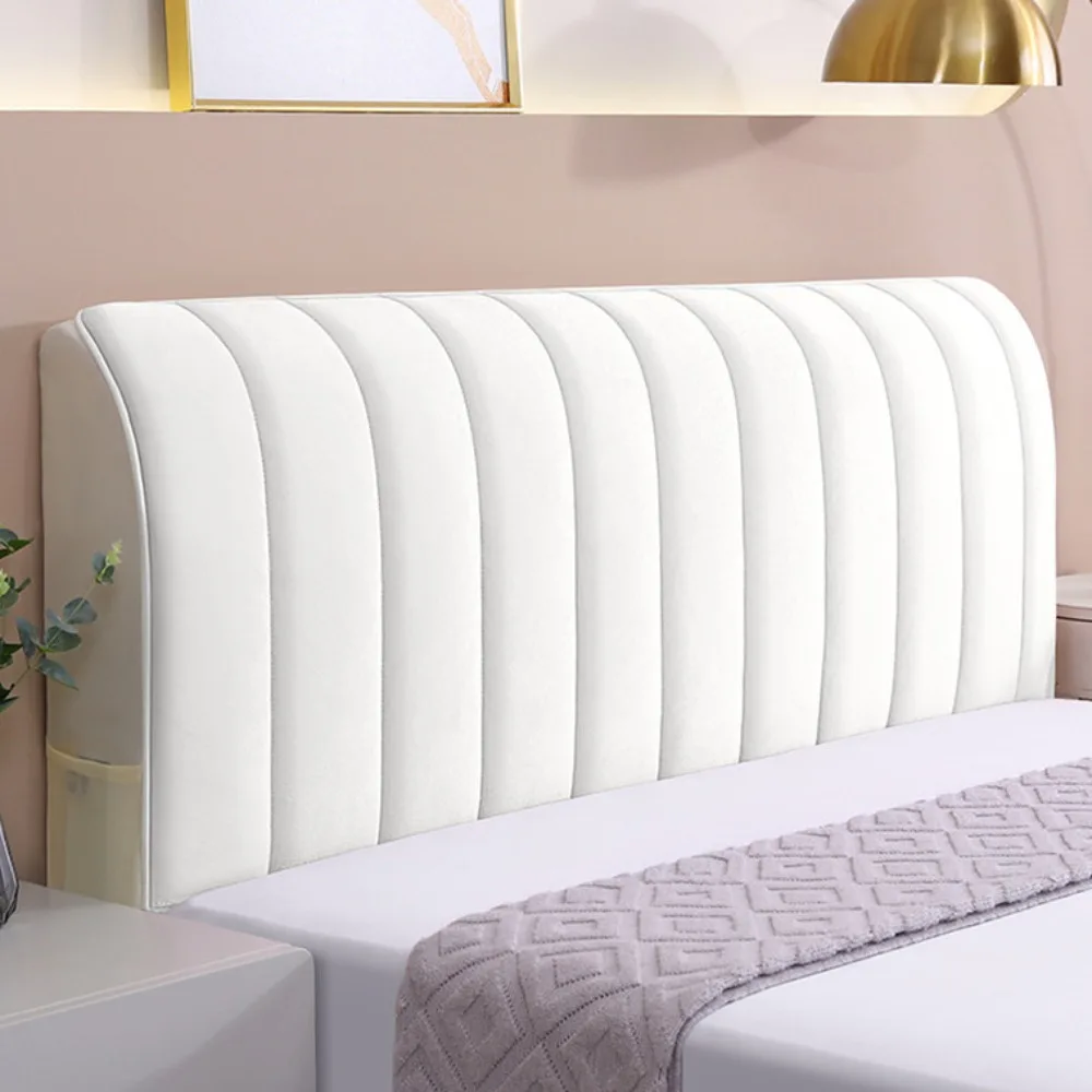 

Thickened Flannel Bedside Cover Anti-Collision All-inclusive Headboard Protector Washable Soft Dust Cover Home Room Bed
