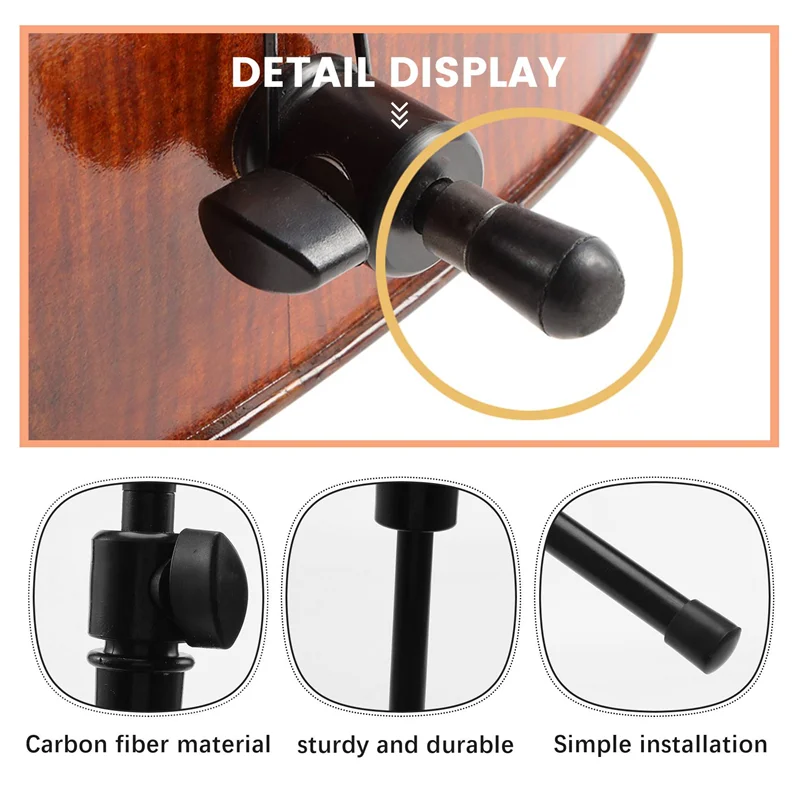 

AA75-1-Pkg Прочная черная наконечник для виолончели из углеродного волокна 3/4 и 4/4, детали для виолончели