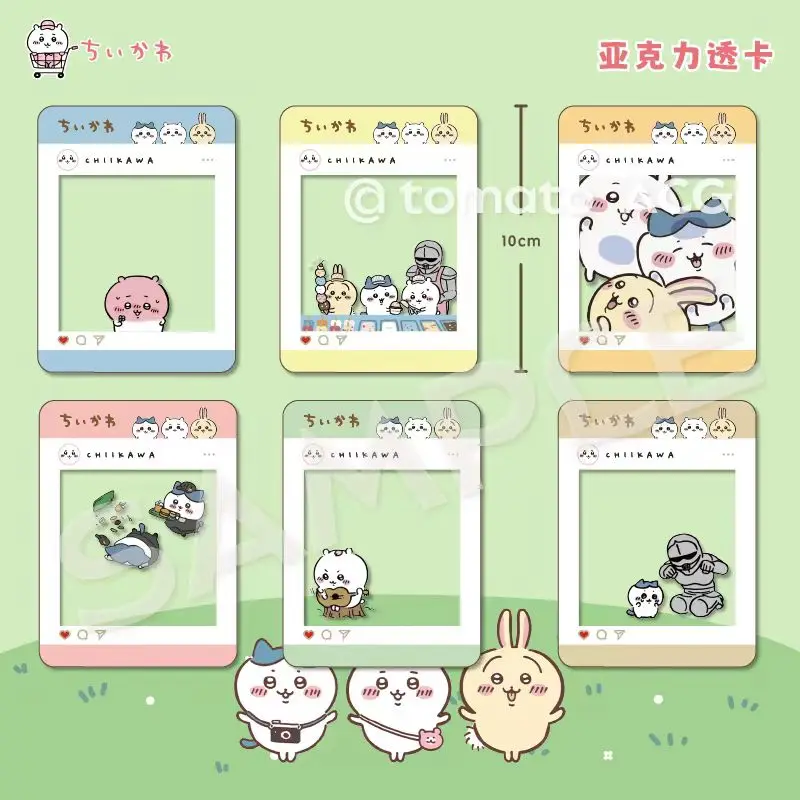 Chiikawa Cute Hachiware USAGI Sea Otter Flying Squirrel Chestnut Steamed Bun Acrylic Toka Tanimi Photo Notes Polaroid Photo Use