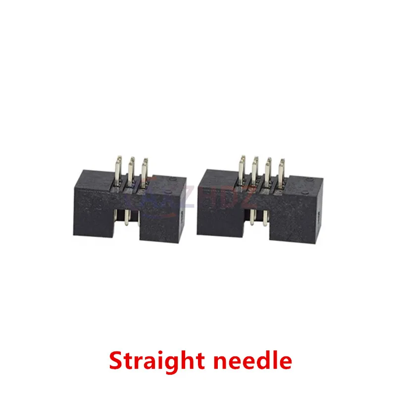 5PCS DC3 SMT Cable Plug 1.27mm Spacing Patch Simple Bull Horn Socket IDC Connector Socket Pin 8/10/12/16/20/26/34/40/50p