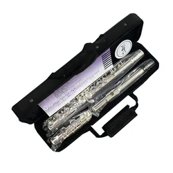 High Quality Japan Flute YFL-471 16 Holes Silver Plated Transverse Flauta obturator C Key with E key Woodwind Musical Instrument
