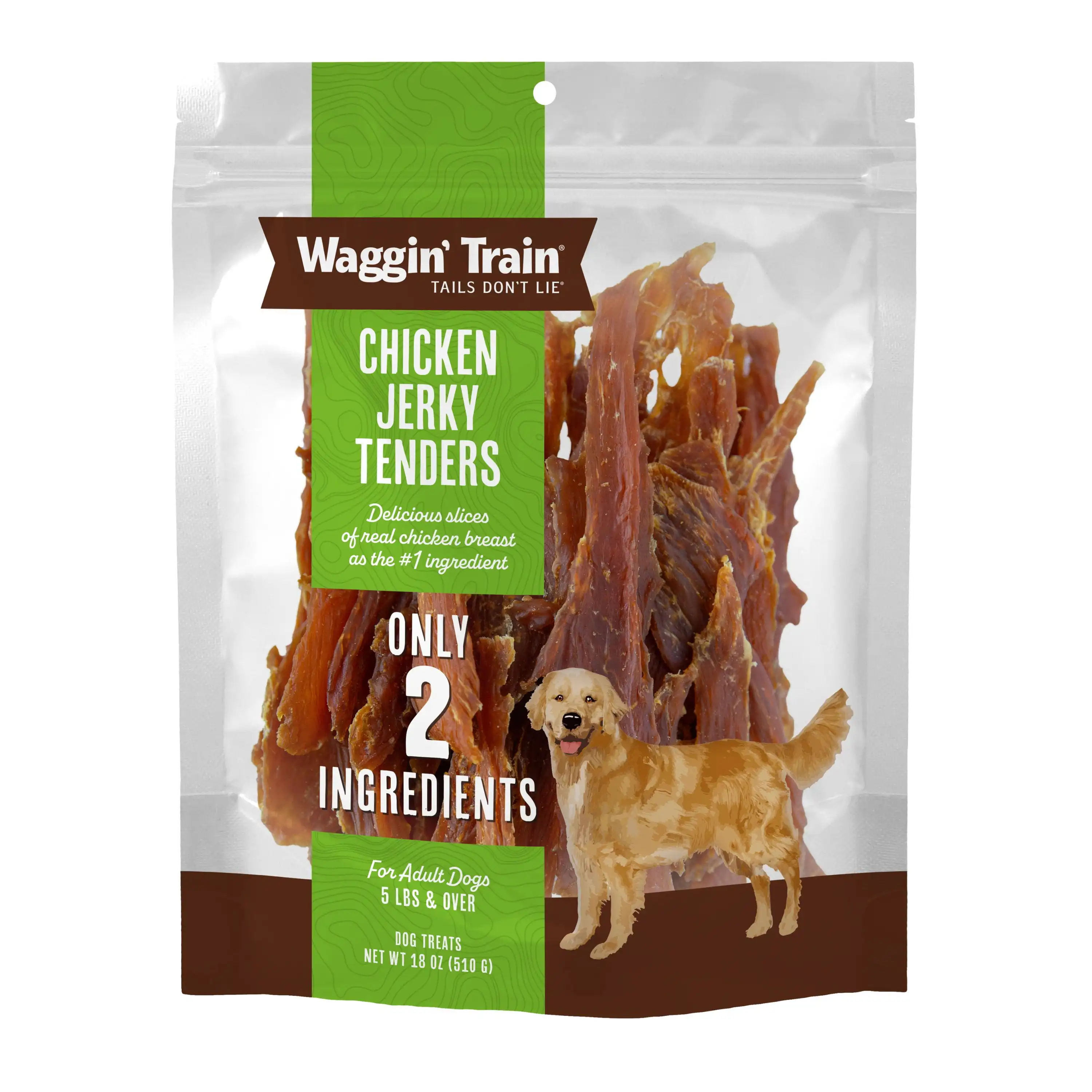 

Limited Ingredient, Grain Free Dog Treat, Chicken Jerky Tenders, 18 oz. Pouch