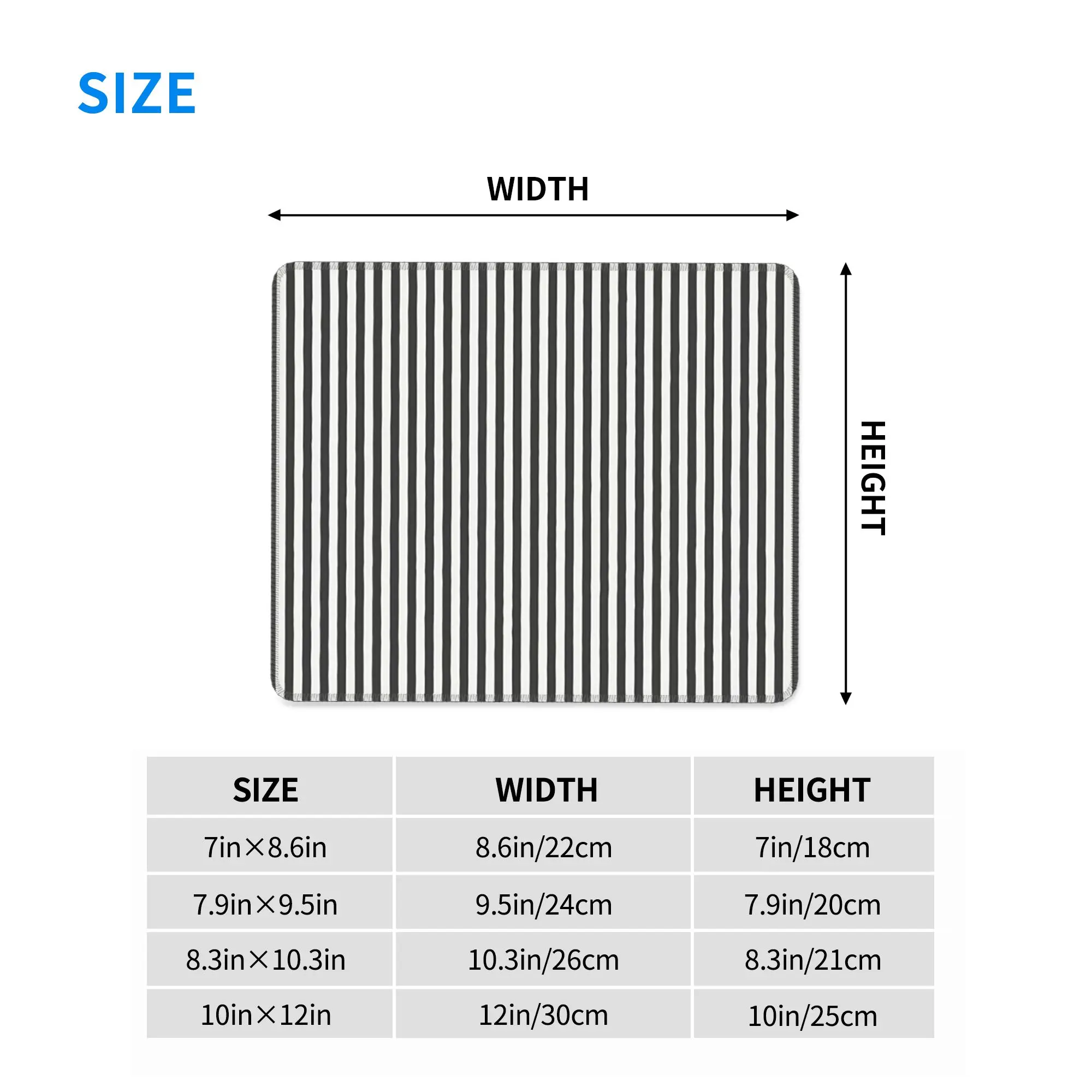 Vertical and horizontal diagonal stripe Mouse Pad Computer Keyboard Mouse Mat  PC Laptop Desk Mat Office Accessories Table Mats