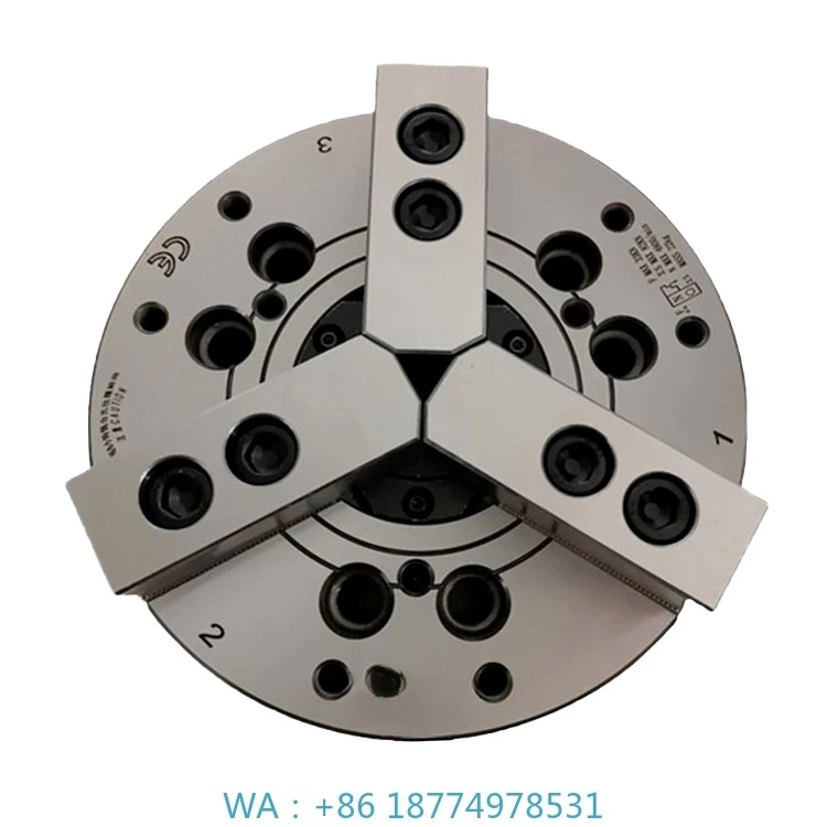 

3-кулачковый гидравлический патрон для пневматического токарного станка, 4-дюймовый сверлильный патрон для токарного станка из бесключевой стали