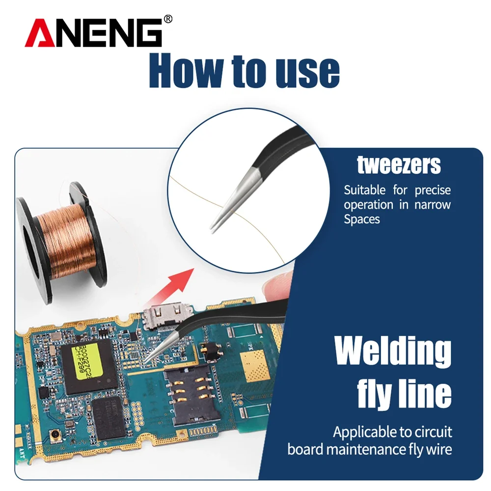 ANENG SL102 Digital Electric Soldering Iron US/EU Plug Adjustable Temperature 220V 110V Welding Tool Portable Electrocautery