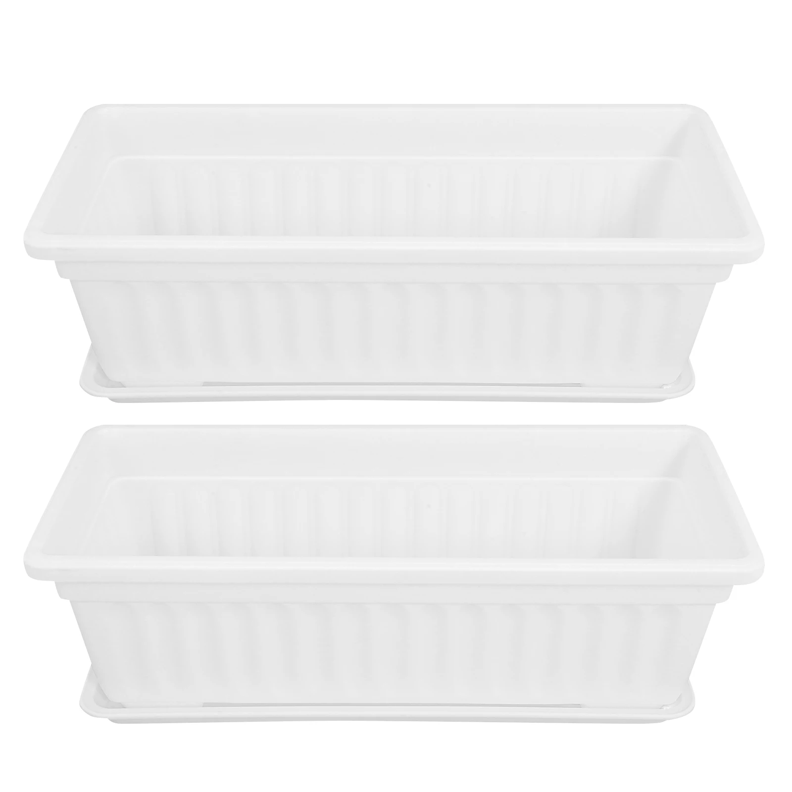 

2 Pcs Planting Pot Flower Pots Floral Containers Succulent Plants for Planters Plastic Indoor