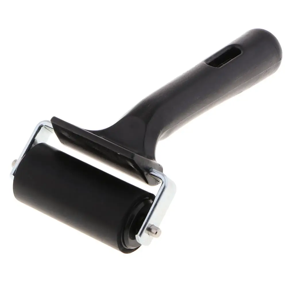 Rodillo de goma de plástico para estampado, bloque de prensa de 6cm, 2x1