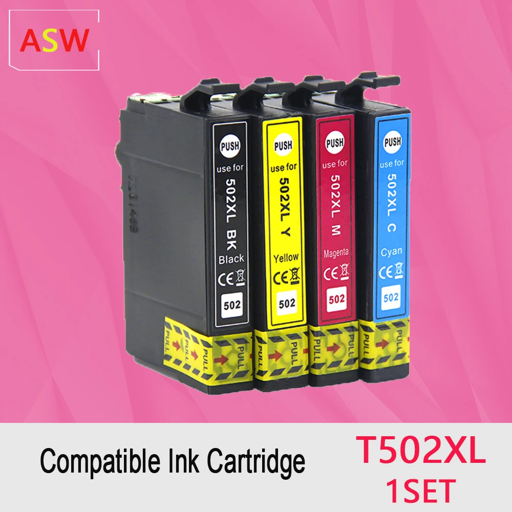 Imagem -06 - Tinta Compatível Cheio de Cartucho de Tinta para Epson T502 xl Expressão Casa Xp5100 Xp-5105 Força de Trabalho Wf2860dwf T502xl 502xl