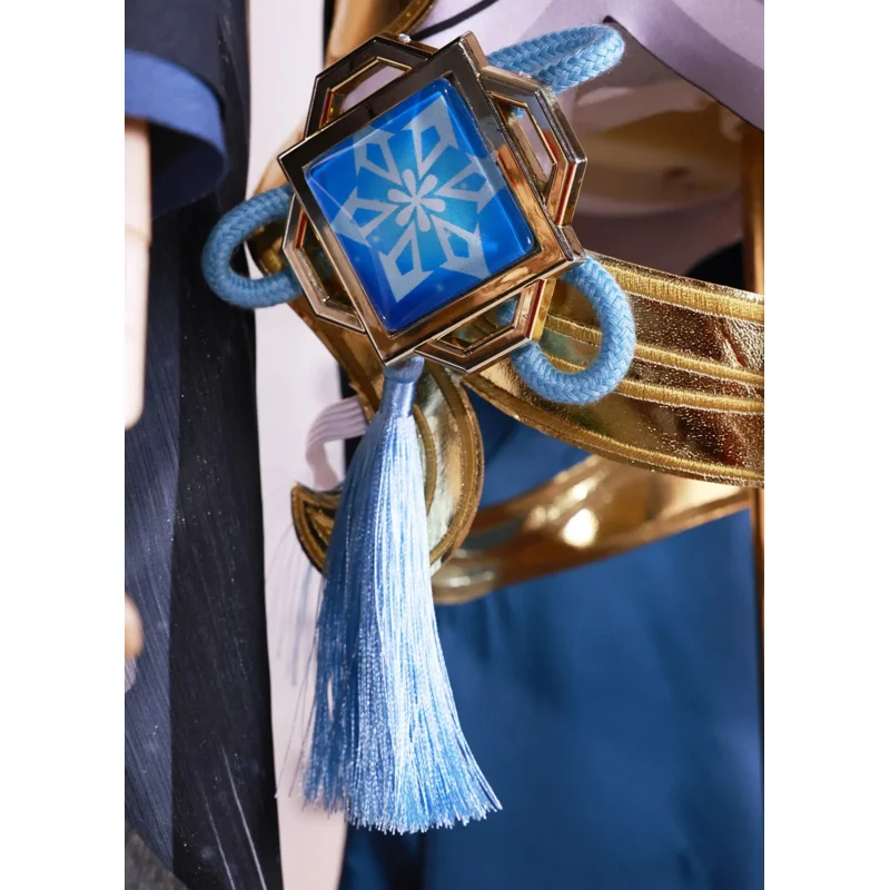 Shenhe-Disfraz de Cosplay para mujer, vestido Cheongsam sexual ajustado elegante de nueva piel, disfraz de fiesta de Halloween