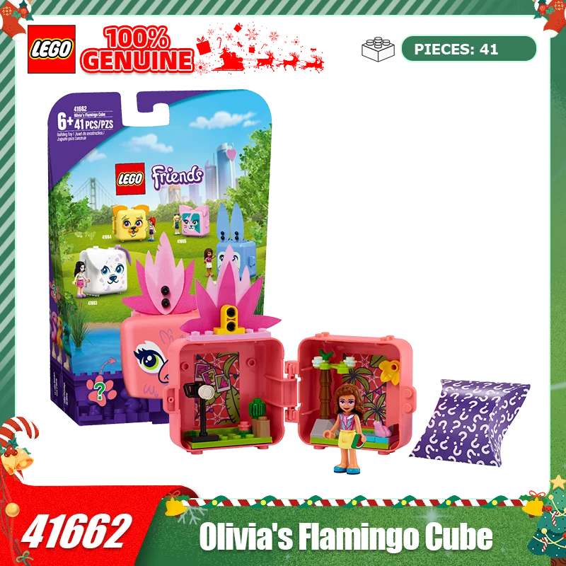 

LEGO Building Blocks Good Friends Series 41662 Olivia's Flamingo Fun Game Box Splicing Blocks Children's Toy Gift