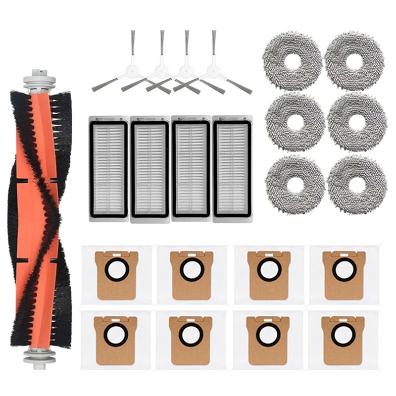 

For Dreame Bot L20 Ultra /X20 Pro Accessories Main Side Brush Filter Mop Dust Bag Robot Vacuum Cleaner Replacement Parts
