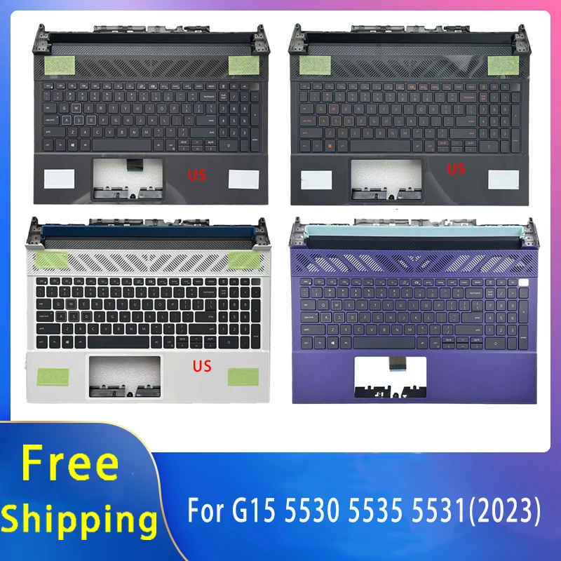 

New For Dell G15 5530 5535 2023;Laptop Accessories US Keyboard 095X4J 0YPYC1