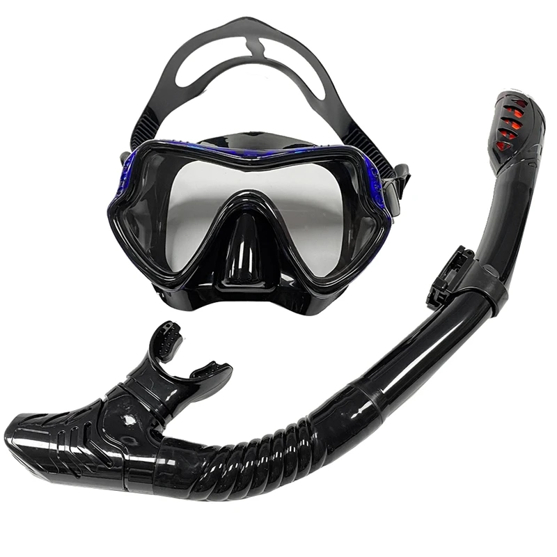 Máscara de buceo profesional, juego de snorkel, gafas antiniebla de silicona, equipo de piscina