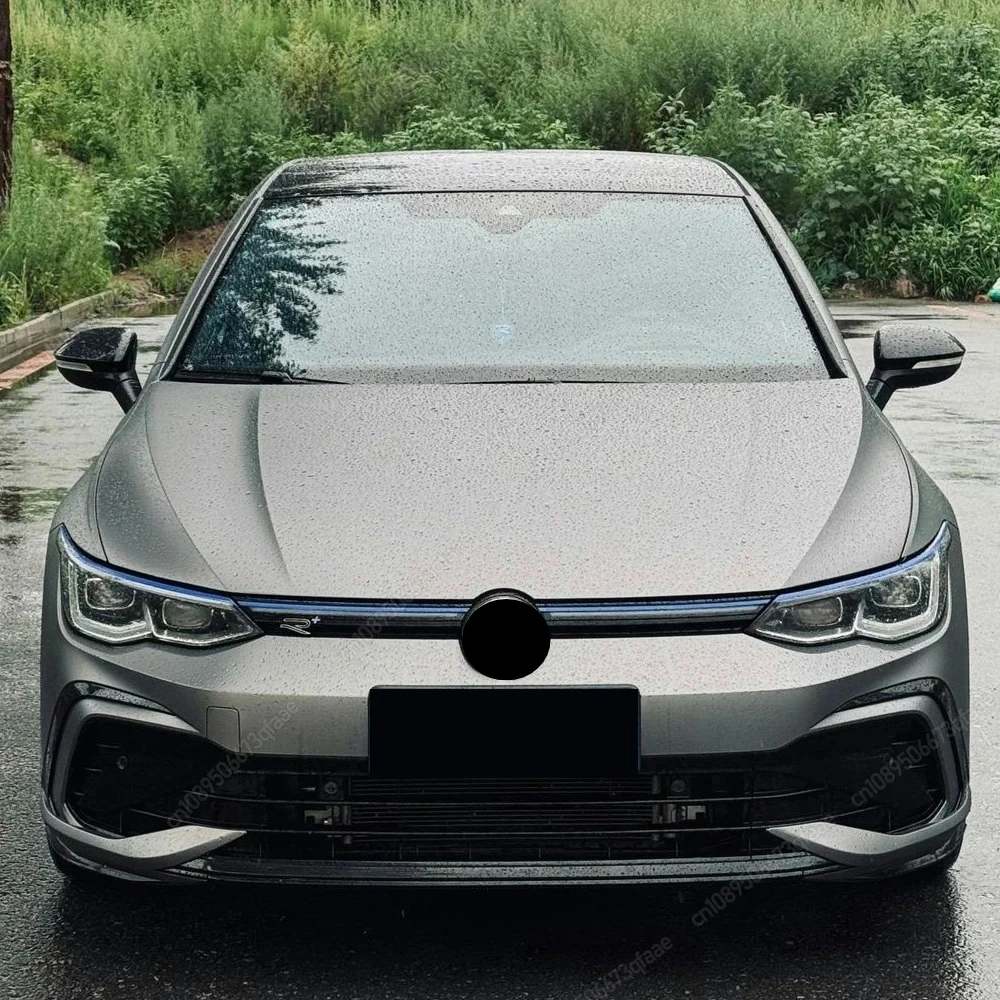 For VW Golf 8 MK8 GTI / R-Line 2020-2024 Body Kits ABS 2Pcs Car Front Bumper Side Splitter Spoiler Trim Fog Light Canard Tuning