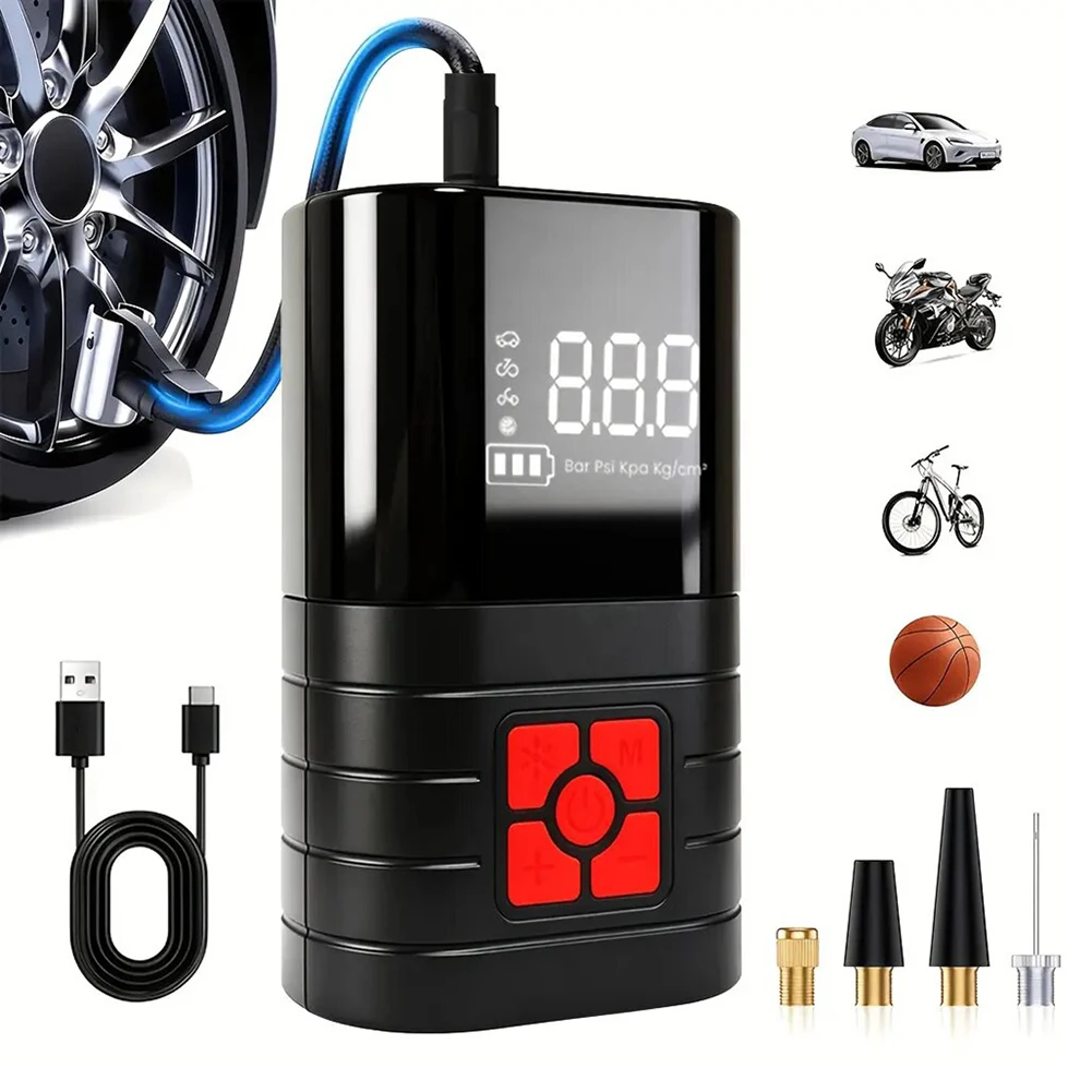 Compact Electric Airs Pump Fast Inflation Tire Inflator Portable Airs Compressors For Car Tires