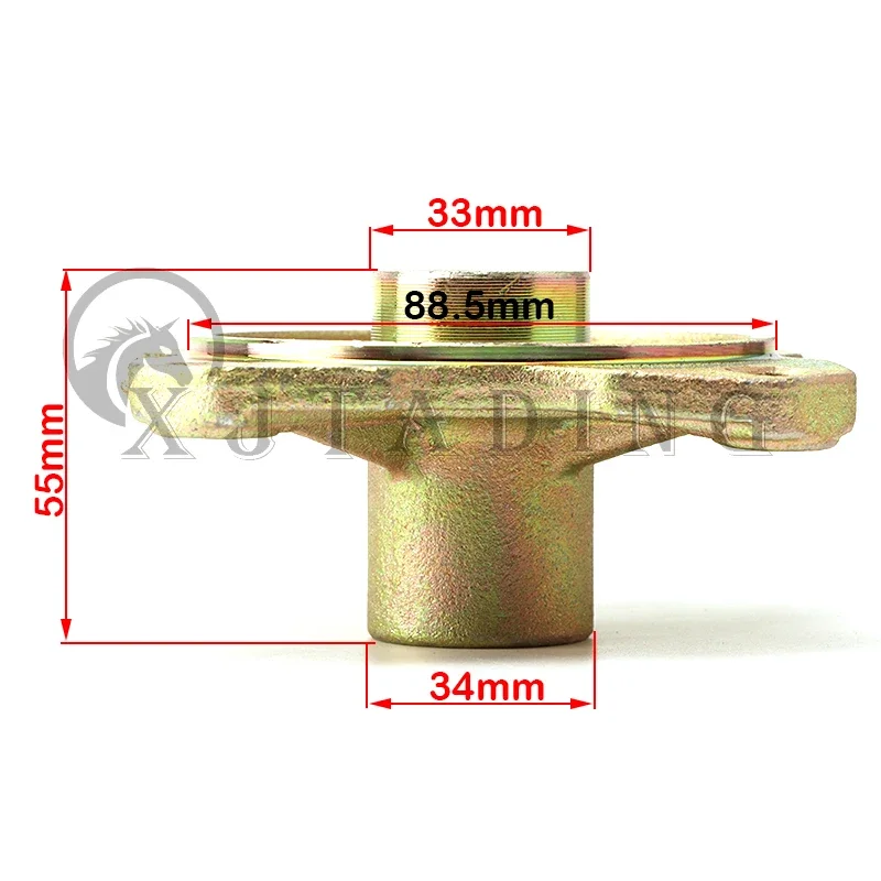 

23T M10*4 STUD 110mm Rear Wheel Hub Fit For China Chinese ATV 110cc 125cc 150cc Go Kart Golf Cart Buggy Quad Bike Accessories