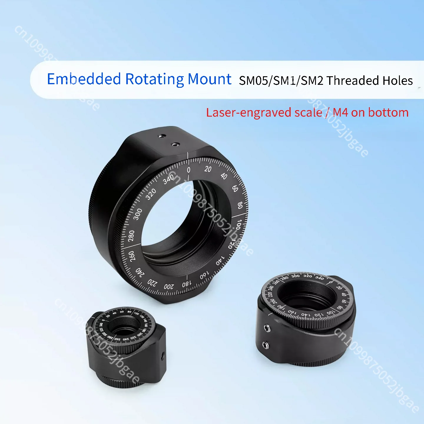 1PC Dual-Rotation Interchangeable Lens Mount 0.5/1/2 Inch / Rotating Mount with Scale and Magnet
