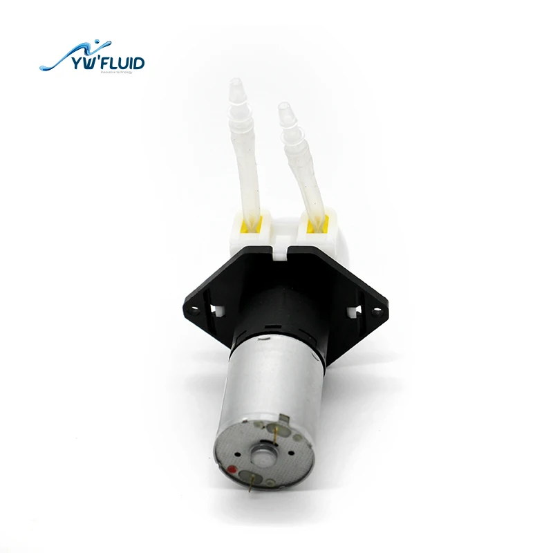 YW01 GDC 12V 24V Mini Micro Peristaltic Pump with DC Motor Small Flow Precision Liquid Transfer Pump
