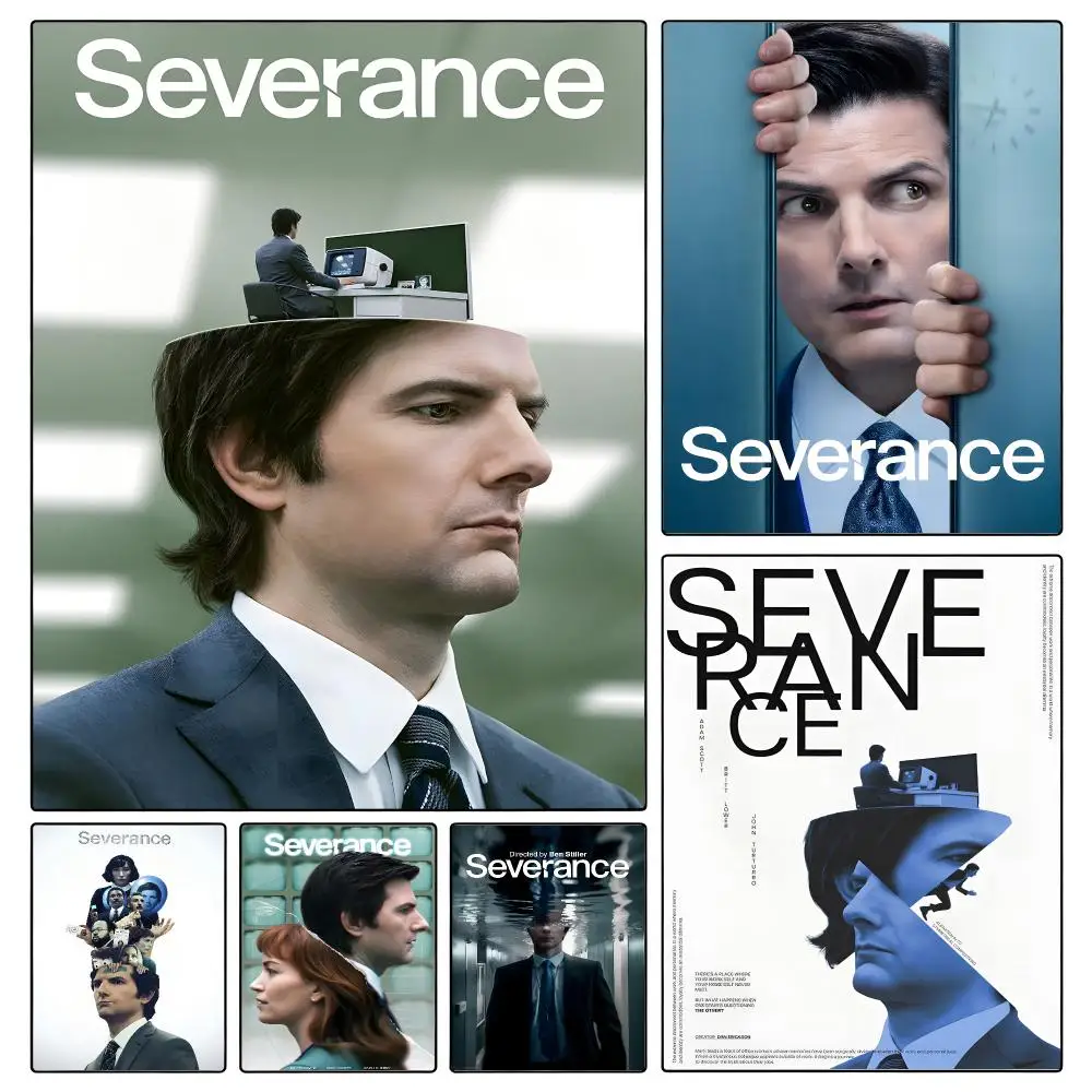 series Severance Poster Poster Waterproof HD Unframed Self‑Stick Decor Wall Art for Home Room Decoration Gift