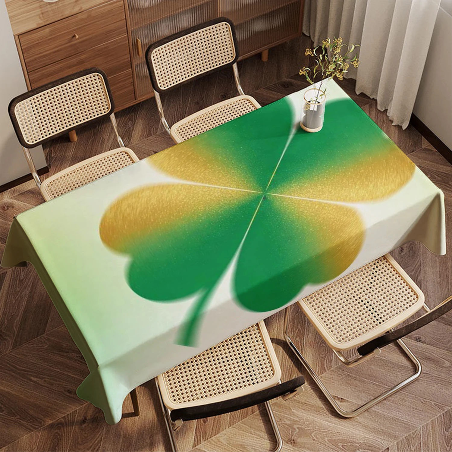 2D Lush Four-Leaf P…