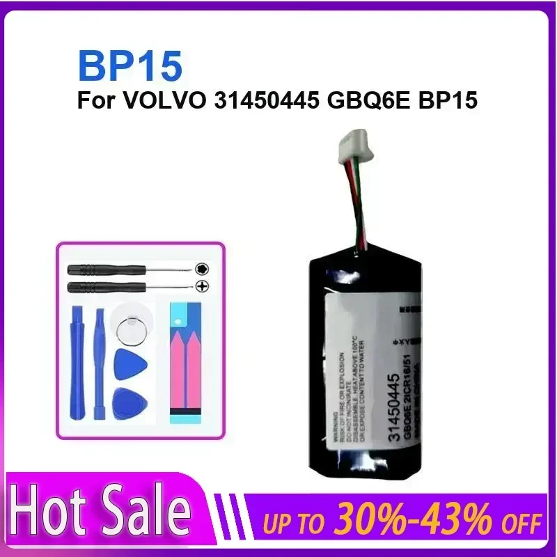 

Аккумулятор 450 мАч для VOLVO 31450445 GBQ6E BP15 BP15, гарантия высокого качества + НЕТ