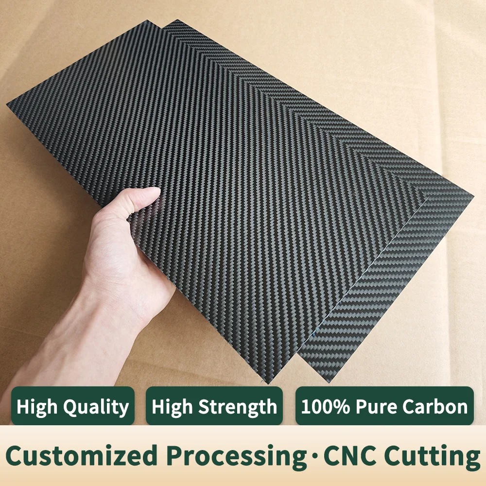 3K نقية ألياف الكربون ورقة المجلس ، صلابة عالية المواد المركبة ، صفح لوحة الكربون ، لامعة ومات ، سمك 0.5-6 مللي متر ، 200x400mm