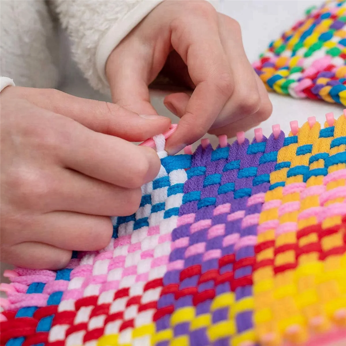 【قطرة السعر!】192 قطعة من حلقات بوثولدر مقاس 7 بوصات حلقات نول النسيج حلقات حرفية مع 12 لونًا لمستلزمات الحرف اليدوية اليدوية أ