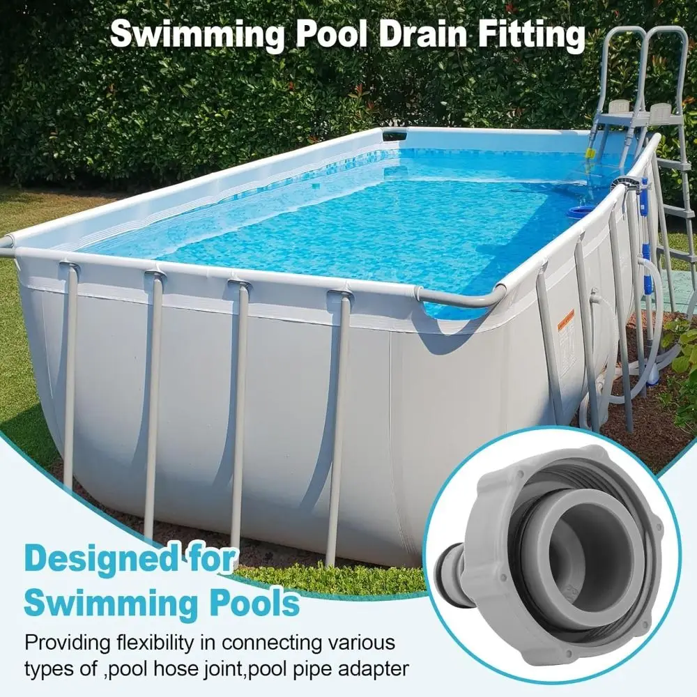 Swimming Pool Drain Parts ABS Drain Valve P6H1419 Durable Pool Drain Valve Pool Drain Fitting Connects