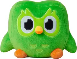 Duo Plush - Officially Licensed - Reminder to Do Your Daily Lesson, Premium Plushie, Feather Green, 12''