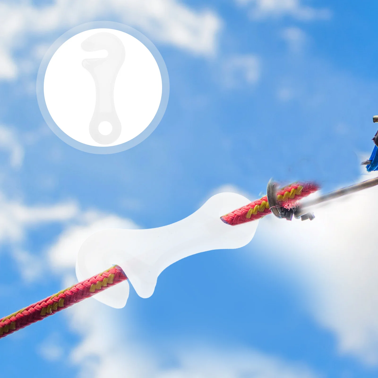 

20Pcs Guyline Tensioner Fluorescent Adjustment Tabs Antislip Function Lightweight Durable Outdoor Camping Hiking Tent