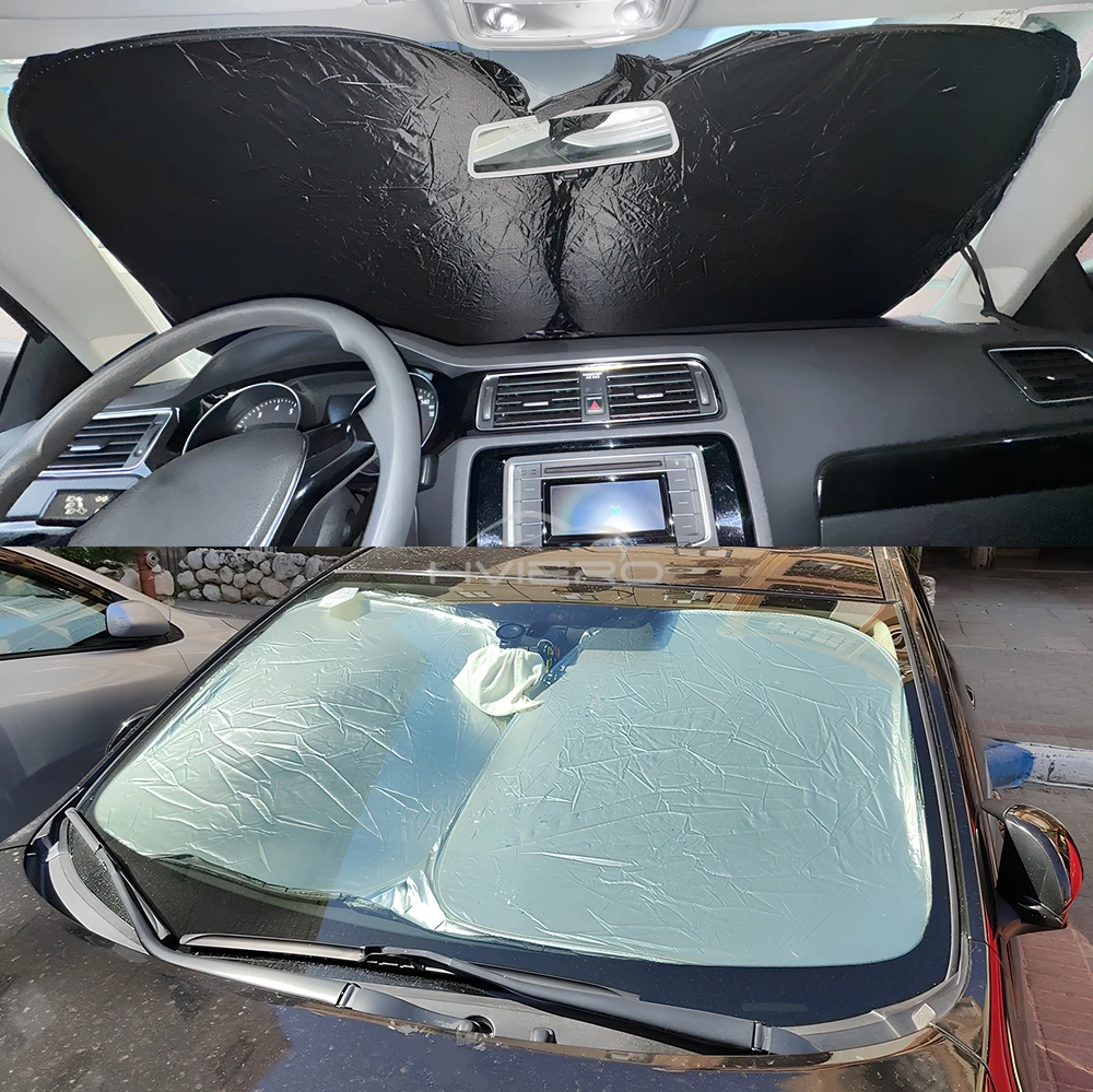 Protector solar de cristal para parabrisas delantero de coche, paraguas aislante, parasol Solar para ventana, bloques de parasol para coche, cubierta protectora reflectora UV
