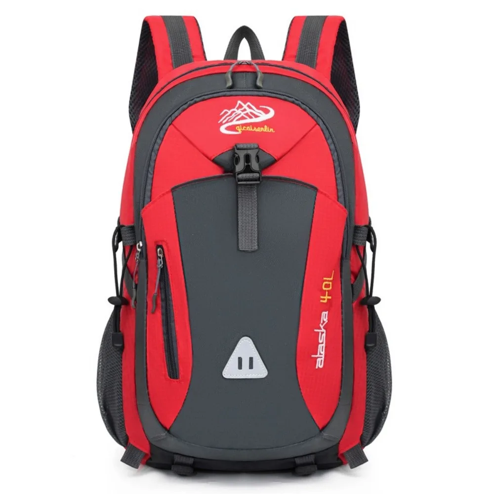 Large Capacity Outdoor Mountaineering Bag Wear-Resistant Waterproof Travel Backpack Nylon with USB Charging Hole