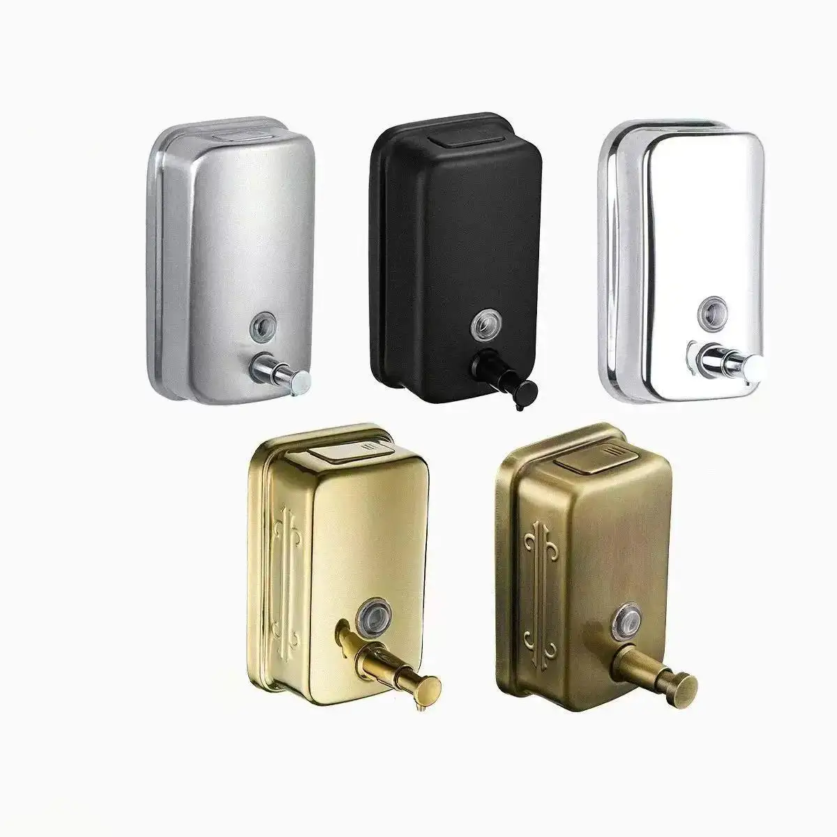 

Дозатор для мыла из нержавеющей стали 304, 500/800/1000 мл, настенный, для ванной, кухни, отелей, ресторанов, бутылка для жидкого мыла