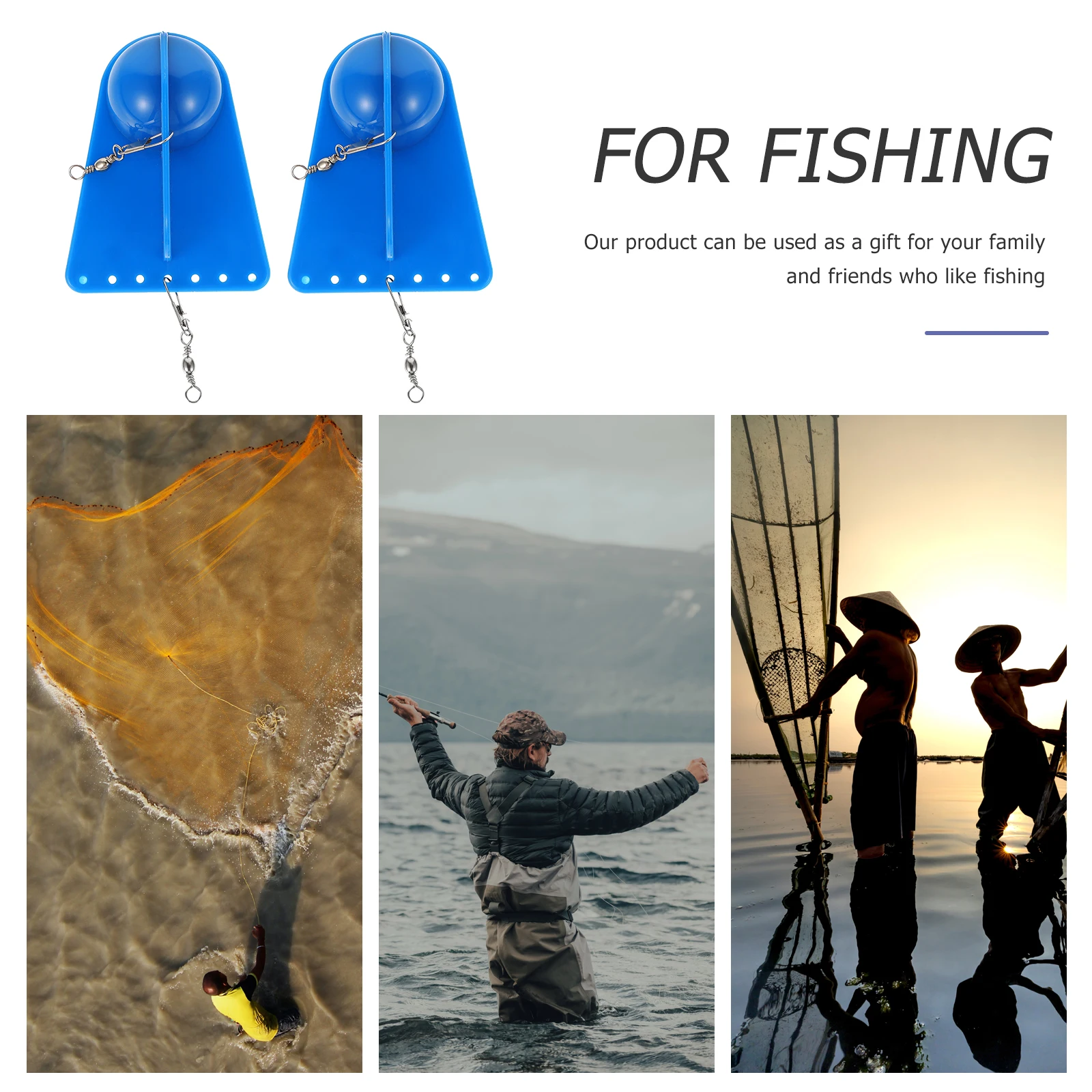 

2Pcs Lightweight Plastic Fishing Diving Board Professional Trolling Planer Kit Fishing Equipment