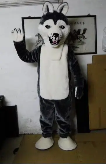 

Новый взрослый лучший распродажа милый серый волк животное мультфильм костюм талисмана Рождественское нарядное платье Хэллоуин костюм талисмана