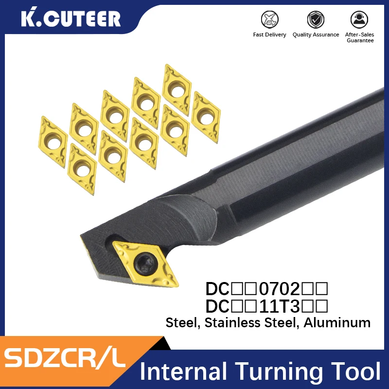 S10K-SDZCR07 S20R-SDZCR11 S25S-SDZCR11 internal turning Tool,boring bar,SDZCR/L CNC Cutting Tool Holder for DCMT07/09 Insert