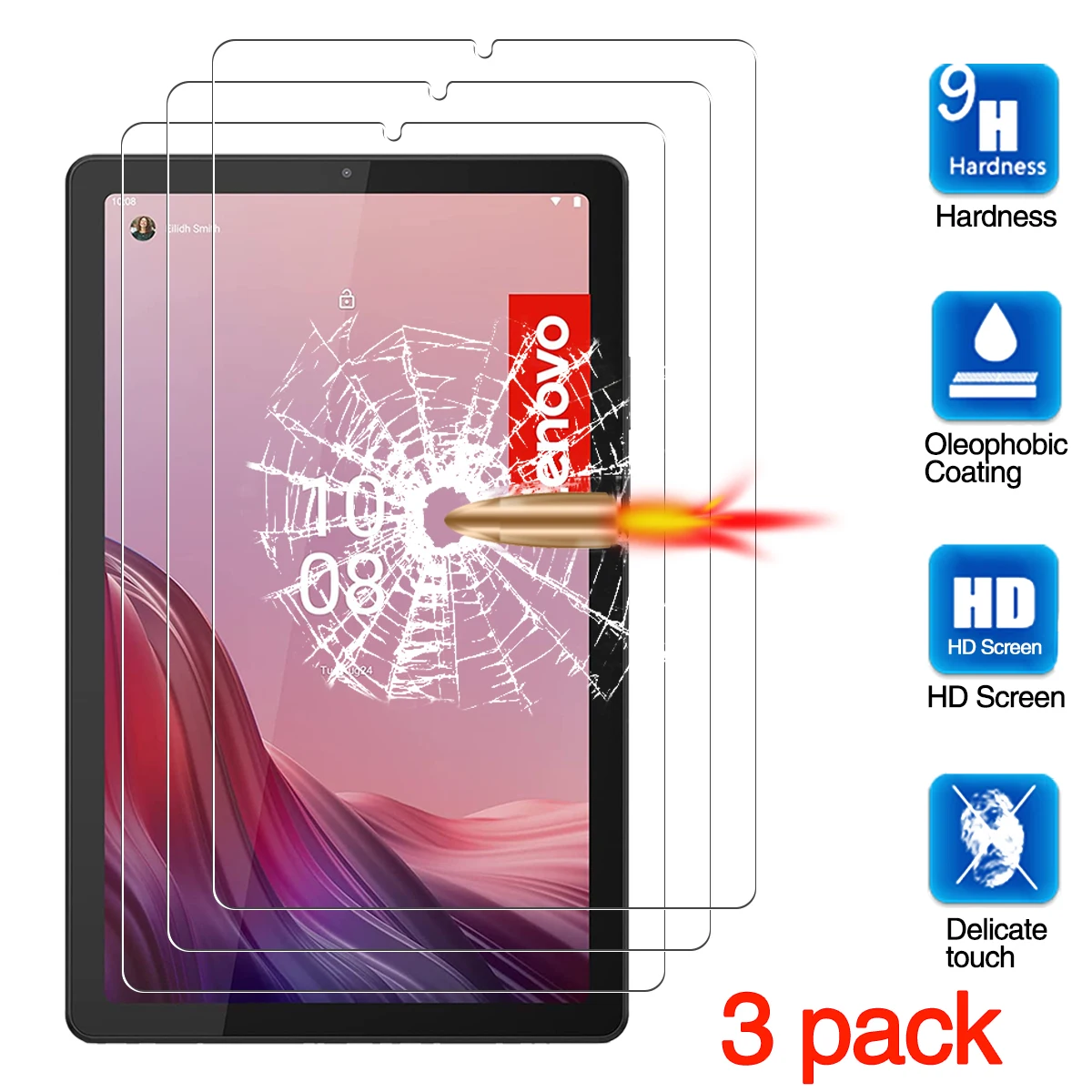 

Transparent Tempered Glass For Lenovo Tab M9 TB-310FU 9.0" IPad Protective Dustprood Screen Protector