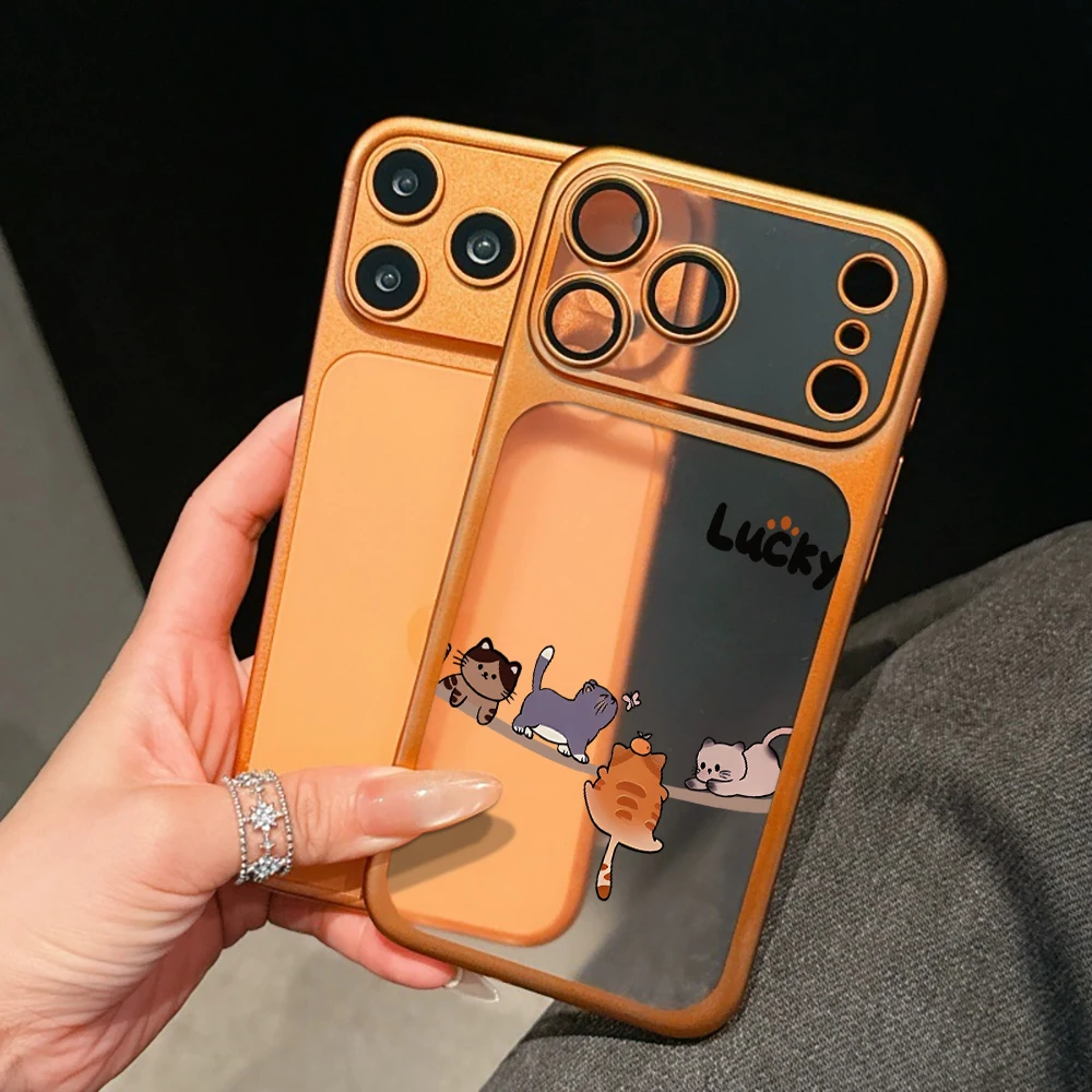 Einfache Kitten Panda Luxus Stoßfeste Hülle für iPhone 15 Pro Max Hüllen iPhone 11 12 13 14 16 17 Pro Max Lucky TPU Plating Coque – Detail 5