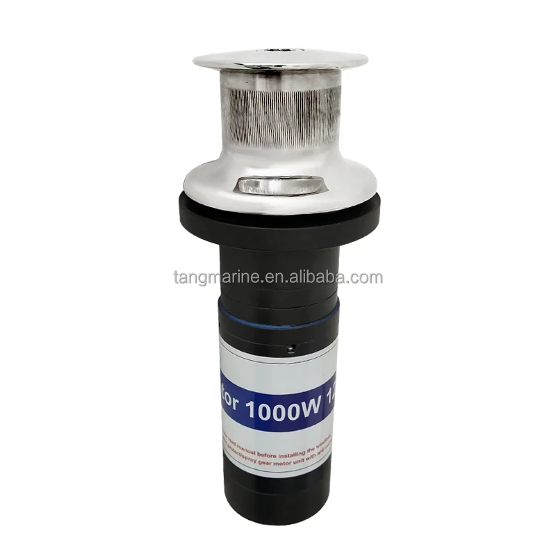 

STLF Tangren 12/24V Marine Electric Anchor Winch Rope Polished Winch Cable Capstan for Boat Horizontal Sailboat Winch Windlass W