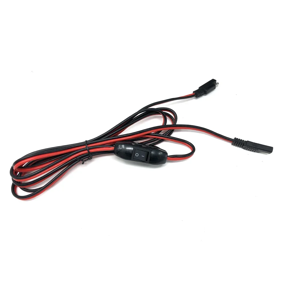 180cm SAE TO SAE Quick Disconnect Extension Cable 2 Pin Connection Cord Plug 14AWG Gauge for Camp Trailer Solar Panels Battrey