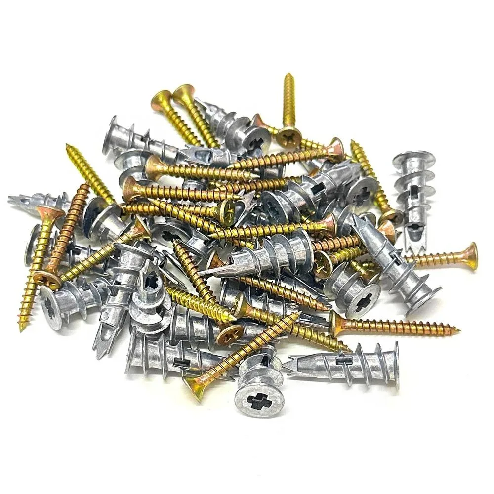 54pcs Self-Drilling Screw Assortment Kit Prevent Loose Fastening Heavy Duty Metal Wall Screws Corrosion Resistant